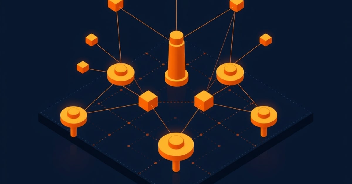Isometric vector illustration showing complex circuitry and waveform patterns representing multi-turn jailbreaks in LLM security systems.